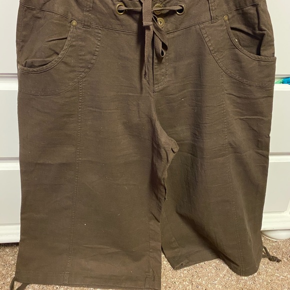 Lane Bryant Pants - Lane Bryant Linen Gauchos, Size 18